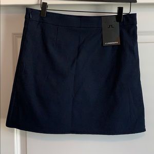 J Lindeberg Navy Twiga Schoeller 3x Dry Golf Skirt
